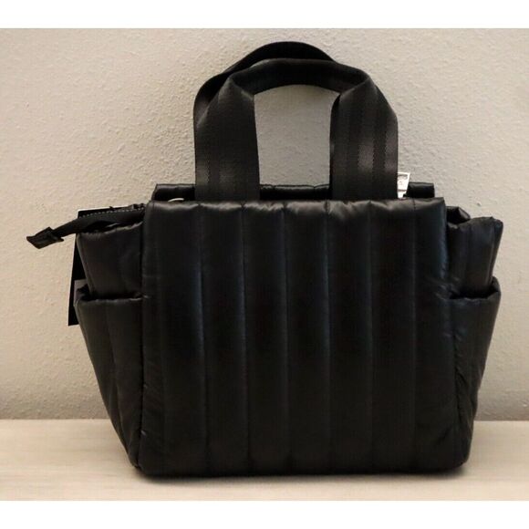 Think Royln Women's Pearl Black Urban Legend Medium Quilted Handbag - Picture 2 of 9